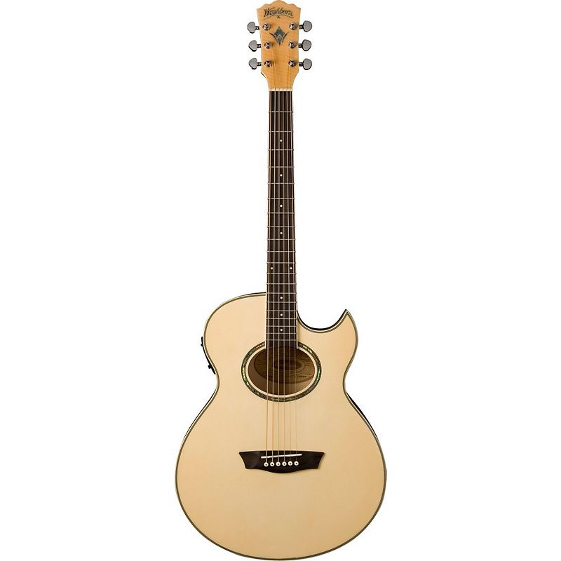 Washburn EA20 Mini Jumbo Acoustic-Electric Guitar, 2 of 4