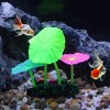 Unique Bargains Soft Silicone Glowing Aquarium Simulation Lotus Leaf Multicolor - 2 of 4