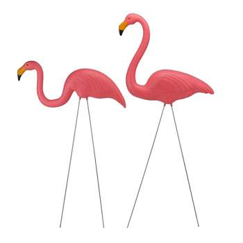 Northlight 2ct Tropical Flamingo Outdoor Garden Lawn Stakes 30" - Pink