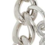 silver tone, clear pink