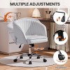 Yaheetech Rolling Office Chair Armchair with Tufted Barrel - 4 of 4