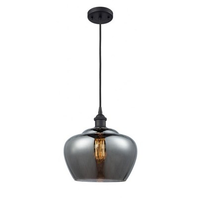 Fenton - 1 Light Cord Hung Mini Pendant In Industrial Style-11 Inches Tall and 11 Inches Wide