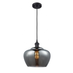 Fenton - 1 Light Cord Hung Mini Pendant In Industrial Style-11 Inches Tall and 11 Inches Wide - 1 of 1
