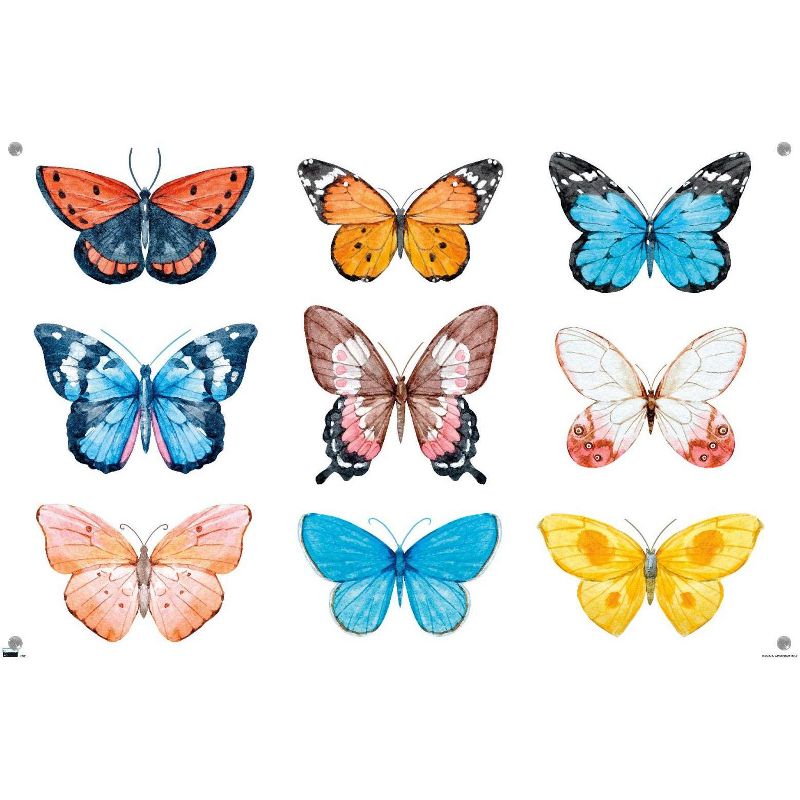 Trends International Watercolor Butterflies Unframed Wall Poster Prints, 4 of 7