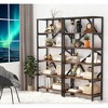 Gulches 71" Industrial Etagere Bookcase, 6-Shelf Display Rack Bookshelf - 2 of 4