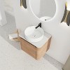 GDFStudio Ford Wall-Mounted Bathroom Vanity With Ceramic Round Sink - 2 of 4