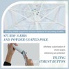 Aoodor 9FT Outdoor Patio Umbrella, Outdoor Market Table Umbrella with 8 Sturdy Ribs, Push Button Tilt and Crank - 4 of 4