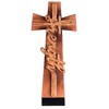Dicksons WCR-193 Strength Natural Brown Wood Look 7 x 4 Inch Resin Sculpted Dimensional Hanging Wall Cross - 2 of 2