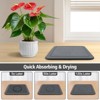2-Pack Grey Diatomite Plant Saucers, 12" Absorbent Quick-Dry Pot Trays with No Holes for Indoor Houseplants - 3 of 4