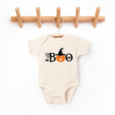 The Juniper Shop Boo Pumpkin Baby Bodysuit