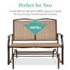 Best Choice Products 2-Person Outdoor Swing Glider, Steel Patio Loveseat, Bench Rocker w/ Armrests - 4 of 4