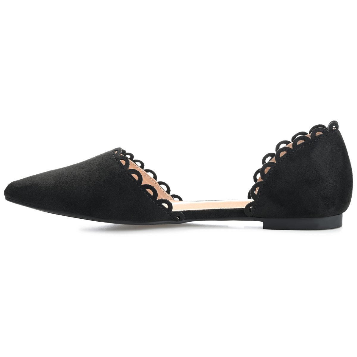 Обувь Journee Collection Women's Jezlin Slip On Almond Toe Ballet Flats Black 7 — фото 2