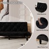NicBex Velvet Futon Sofa Bed with Adjustable Backrest,66" Modern Convertible Couch for Living Room,Bedroom,Apartment & Guest Use - 4 of 4