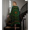 Unique Vintage Women's Zodiac Burnout Velvet Fringe Scarf Coat - 4 of 4