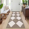 Large Modern Living Room Rug 10x13 Machine Washable Geometric Accent Carpet with Non-Slip Backing, Soft Low Pile Area Rugs - 4 of 4