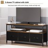 Jojoka TV Stand, Entertainment Center with Storage, 55 Inch TV Stand for Bedroom Small TV Stand with Drawers and Shelves - 4 of 4