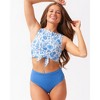 Coastline Blue Mid-Waist Bottom - 2 of 4