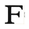 Unique Bargains Home Decoration Self-Adhesive 3D Acrylic Alphabet Mirror Wall Stickers Black - 2 of 3