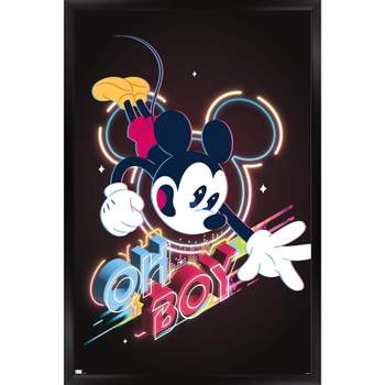 Trends International Disney Mickey Mouse - Oh Boy Framed Wall Poster Prints
