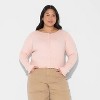 Women's Crewneck Ribbed Cardigan - Wild Fable™ - 2 of 3