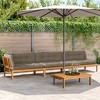 vidaXL Pallet Sofa Set Set of 4 Taupe - 2 of 4