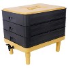 VYNXARIA 3-Tray Worm Farm Kit,65L Worm Composter,Indoor and Outdoor Worm Composter,Worm Compost Bin for Recycling Food Waste - 2 of 4