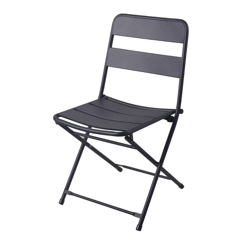 Metal Slat Patio Folding Chair Black Room Essentials Target