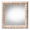 bali & pari Adino Bohemian Woven Natural Grasscloth Square Accent Mirror - 2 of 4