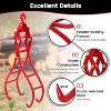 Timber Claw Hook, 36 inch 4 Claw Log Grapple for Logging Tongs, Swivel Steel Log Lifting Tongs, Claws Design with 3000 lbs Loading Capacity - 3 of 4