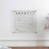 Martha Stewart Acrylic Monthly Dry Erase Wall Calendar Black Print Clear: Office Wall Organizer, Desk Organization Set - 2 of 4