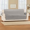 Collections Etc Soft Velvet Waterproof Quilted Furniture Cover - 2 of 3