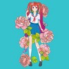 Girl's Lost Gods Floral Manga T-Shirt - image 2 of 4