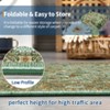 Botanical Area Rugs for Living Room Floral Leaves Pattern Rug Washable Farmhouse Soft Non-Slip Accent Carpet - 4 of 4