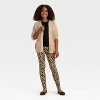 Girls' Leopard Printed Leggings - Cat & Jack™ Beige - 3 of 3