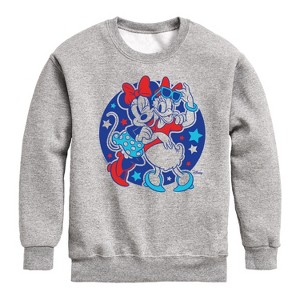 Boys' - Disney - Minnie Daisy Americana Graphic Long Sleeve Fleece Sweatshirt - 1 of 4