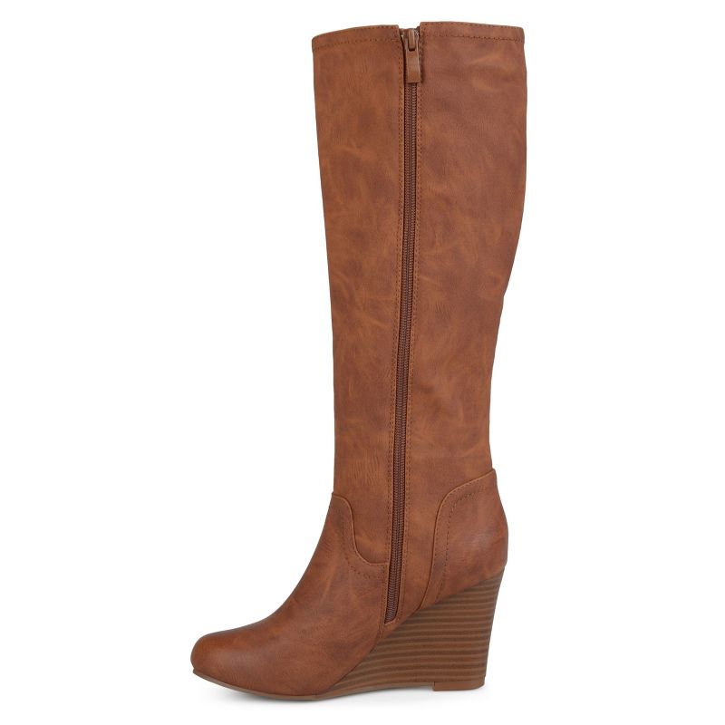 Journee Collection Womens Langly Wedge Knee High Boots, 3 of 11