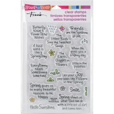 Stampendous Perfectly Clear Stamps -Spring Sentiments