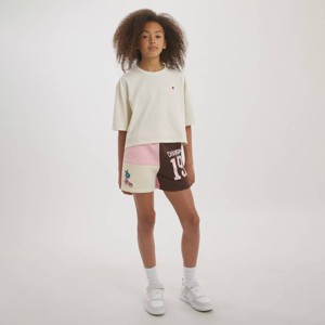 Champion Girls' Cropped Boxy T-Shirt - Cream XL : Target