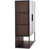 Okak Freestanding Sideboard Pantry Cabinet with Glass Door & LED, 4-Tier Display Curio Cabinet with 2 Drawers for Living Room Kitchen - 4 of 4