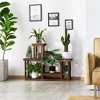 Yaheetech 4 Tier Wood Plant Stand Flower Display Stand for Indoor/Outdoor - 2 of 4