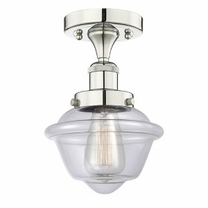 Oxford - 1 Light Semi-Flush Mount In Industrial Style-8.25 Inches Tall and 6.5 Inches Wide - 1 of 1