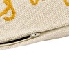 Storied Home Embroidered Cotton Lumbar Pillow with "Today Is A Gift" Design, Cream and Mustard - 3 of 4