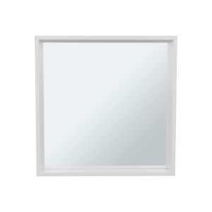 FONTOI Wall Mounted Bathroom Mirror Cabinet with Shelves Modern Storage Organizer for Contemporary Home Bathrooms, White, 23.6"*2.8"*23.6" - 1 of 4