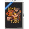 Trends International Minecraft: Legends - Fight Tusk & Hoof Framed Wall Poster Prints - 3 of 4