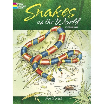 Snakes of the World Coloring Book - (Dover Nature Coloring Book) by  Jan Sovak (Paperback)