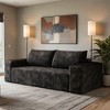63" 2Setaser Sofa,Corduroy Fabric,Deep Seat Couches,Comfy Loveseat Sofa,No Assembly,1pcs for Living room - Leovsnove - 2 of 4