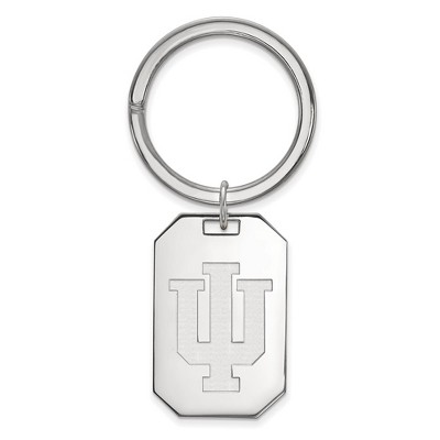 Black Bow Jewelry Sterling Silver Indiana Hoosiers NCAA Key Chain