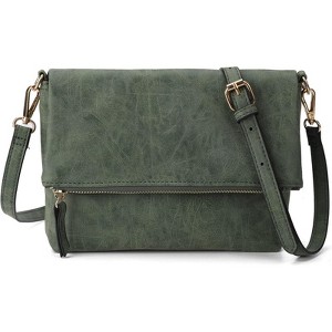 FATMOON Women's Crossbody Bag with Detachable Shoulder Strap - Multi-Functional Vegan PU Leather Purse for Daily Use, Travel, and Gifts - 1 of 4
