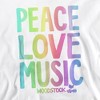 Men's Woodstock The Love, Peace, Music Crewneck Sweatshirt - 2 of 4