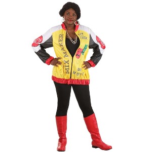 HalloweenCostumes.com Women's Push It Pop Star Plus Size Costume - 1 of 4